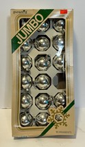Vintage 17 Mercury Glass Christmas Ornaments Jumbo SILVER Pyramid Made USA - £11.00 GBP