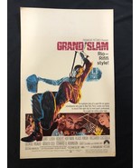 Grand Slam Original Window Card Poster 1968 - £22.77 GBP