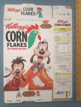 1991 Empty Cereal Box KELLOGG&#39;S Corn Flakes GOOF TROOP Goofy MAX [Y155C15e] - £12.74 GBP