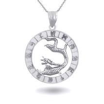 Sterling Silver 12 Astrological Chinese Zodiac Signs Horoscopes Pendant Necklace - £23.04 GBP+