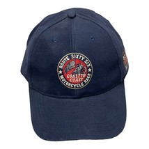 Embroidered Highway Route 66 Cap Blue Hat Adjustable Hook Loop Adults - $18.37