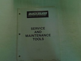 1989 Quicksilver Marine Service &amp; Maintenance Outils Manuel Usine OEM 89 - £23.89 GBP