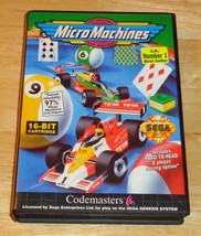 Sega Genesis Micro Machines Video Game, CIB Complete w/ Case + Manual, Tested - $48.95