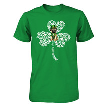 Lucky Shamrock Clover Pug Dog Tshirt St Patrick&#39;s Day Funny Dogs Lover Tee Gift - £14.02 GBP+