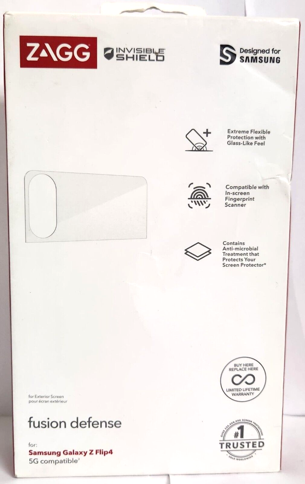 ZAGG InvisibleShield Fusion Defense Hybrid Screen Protector for Galaxy Z... - $13.54