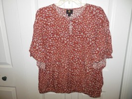 Ladies NWT J M Collection Pull Over Blouse Large Split Sleeve - $14.99