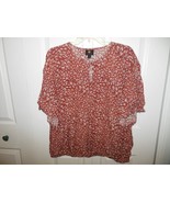 Ladies NWT J M Collection Pull Over Blouse Large Split Sleeve - £11.80 GBP