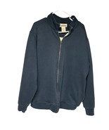 LL Bean Katahdin Iron Works Full Zip Sweatshirt Fleece Lined Blue Large ... - $531.22 MXN