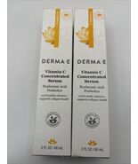 2 pack NEW DERMA •E Vitamin C Concentrated Serum 2 oz Exp.03/26-03/27 - $30.46