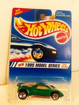 Hot Wheels 1995 #343 Green Speed Blaster New Model Series Mint On Excell... - £15.94 GBP