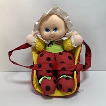 Playskool Doll 1997 My Little Ladybug with Carrier Nylon Plush Baby Doll - $27.95