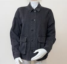 The Dylan Denim Jacket Womens M Washed Black Me by Jennie Garth Unstruct... - $35.52