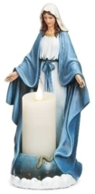 Our Lady of Grace 10" Candle Holder Statue, New #RM-031 - £50.24 GBP