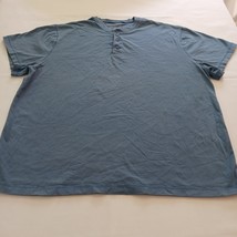 Saddlebred 3-Button Tall Men&#39;s Gray Cotton Shirt Short Sleeve Size 2XLT - $254.98 MXN