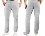 Men&#39;s Skinny Fit White Cotton Blend Denim Stretch Casual Work Jean Pants - $30.40