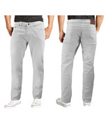 Men&#39;s Skinny Fit White Cotton Blend Denim Stretch Casual Work Jean Pants - £22.75 GBP+