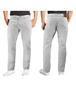 Men&#39;s Skinny Fit White Cotton Blend Denim Stretch Casual Work Jean Pants - $40.90 CAD