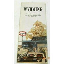 Texaco 1972 Wyoming Travel Map Yellowstone Black Hills Grand Tetons Public Areas - £7.98 GBP