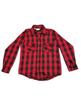 Jim "Catfish" Hunter Baseball Hof Vtg 70s By Best Red Plaid Flannel Shirt Medium - $39.55