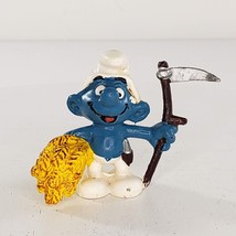 Vintage Schleich Smurf Harvest Wheat Hong Kong Peyo 1981 - £7.08 GBP