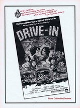 Drive In 1976 ORIGINAL Vintage 9x12 Industry Ad Lisa Lemole Gary Lee Cavagnaro - £31.27 GBP