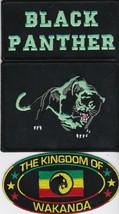 Black Lime Panther Wakanda SEW/IRON On Patch Embroidered Badge Cougar Zamunda - $16.99