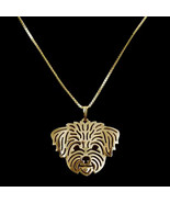 Women&#39;s Alloy Gold Tone Bichon Frise Jewelry Necklace - $9.90