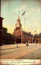 Udb POSTCARD-&quot; Independence Hall&quot; View From Chestnut St. Philadelphia, Pa BK34 - £3.56 GBP