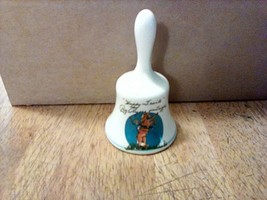 Vtg Roy Rogers &amp; Trigger Miniature Porcelain Bell &quot;Happy Trails&quot; Cowboy ... - $8.70