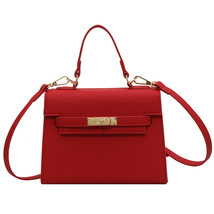 High-Grade Red Bag WoMens Bag Crossbody Bag Portable Kelly Bag - £39.16 GBP