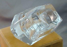 Daum France Crystal &amp; Sterling Art Deco Modernist Cubist Ashtray ESTATE - £119.62 GBP