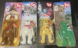 McDonald’s Set Of 4 Ty Teenie Beanie Babies Britannia Glory Erin Maple 1... - $19.99