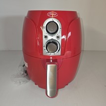 Ginny&#39;s Mini Red Air Fryer with manual and receipes New Open Box Manual - $45.67