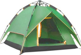 Tent 4 Person Instant And Automatic Pop Up Camping Tent Green - £64.14 GBP