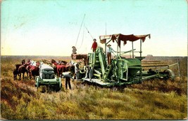 Vtg Postcard 1908 M. Reider Pub - Harvesting Scene - Farm Equipment - £4.77 GBP