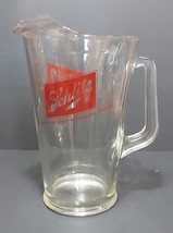 Vtg Schlitz Beer Glass Beer Pitcher Handled 9&quot; Tall - $15.00