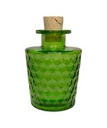 Green Colored Diamond-Cut European Vintage Style Glass Round Decorative ... - $14.60