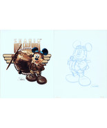 Jon Pinto Original SIGNED Art Walt Disney Mickey Mouse Disney Air &amp; T Sh... - $148.49