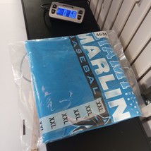 Majestic RN#136380 Miami Marlins Baseball Men's Blue Short Sleeve T-Shirt Sz 2XL image 8