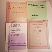 Flute Sheet Music Books Lot of 4 Solo and Piano Vintage Carl Fisher Inc Songs - £13.78 GBP