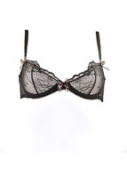 Agent Provocateur Womens Bra Lace Printed Black Size Uk 34A - £76.57 GBP