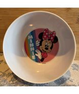 Vintage ZAK Minnie Mouse Melamine Plastic Cereal Ice Cream Bowl 5.5"  Di... - $31.27