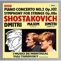 Shostakovich: Piano Concerto No. 2, Op. 102 / Symphony for Strings, Op. 118a  - £16.61 GBP