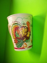 Thanksgiving 9 oz Hot Beverage w Handles Paper Cup Beach Products USA Vintage - $17.10