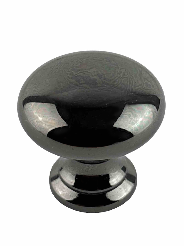 Amerock Allison 107 Black Nickel Polished Drawer Pull/Knob 1 1/8&quot; Diameter - $3.99