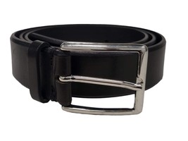 Roberto Cavalli Class CCG 188 Men&#39;s Black Leather Chrome Buckle Belt Siz... - £35.50 GBP