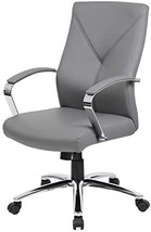 Grey Leatherplus Executive Chair From Boss Office Products. - $177.98