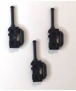 Lego Minifigure Black Utility Walkie Talkie Handheld Radio Lot of 3 - £2.99 GBP