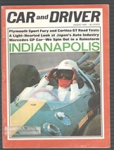 Car and Driver-8/1965-Indianapolis-Plymouth Sport Fury and Cortina GT Road Tests - £31.90 GBP