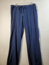 Liz Claiborne Indigo The Front Pants Womens Large Blue Cotton Pull On Drawstring - £18.09 GBP